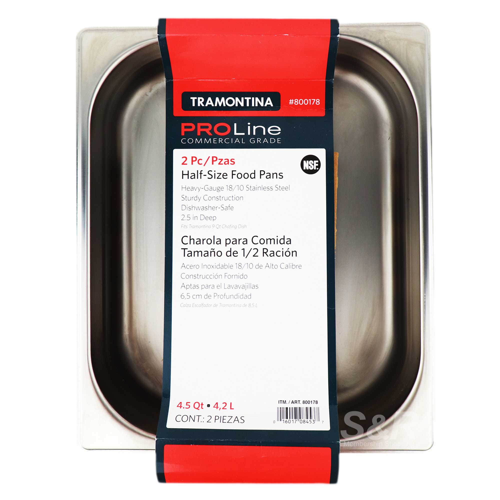 Tramontina Half-Size Food Pan 2pcs